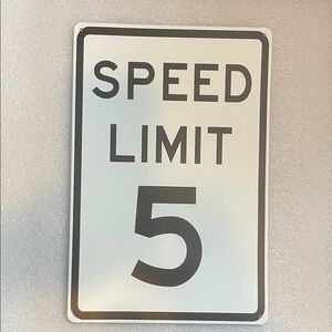Speed Limit 5 Sign metal ⭐️2 for 15⭐️